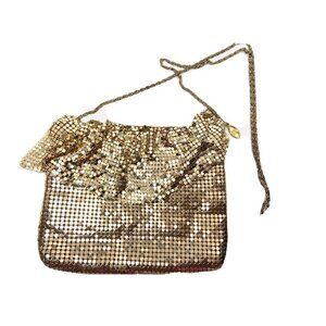Gold Mesh Crossbody Handbag Homecoming Prom Wedding